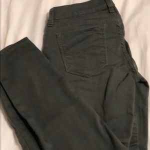 Army green jeggings/jeans